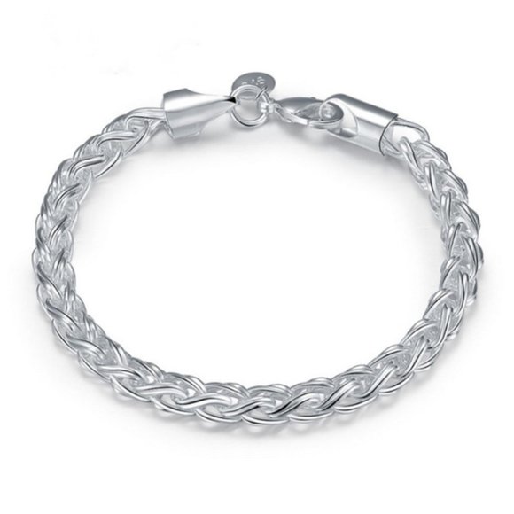 Krasnee NEW RopeTwisted Chain Bracelet 925 Silver - Picture 3 of 7
